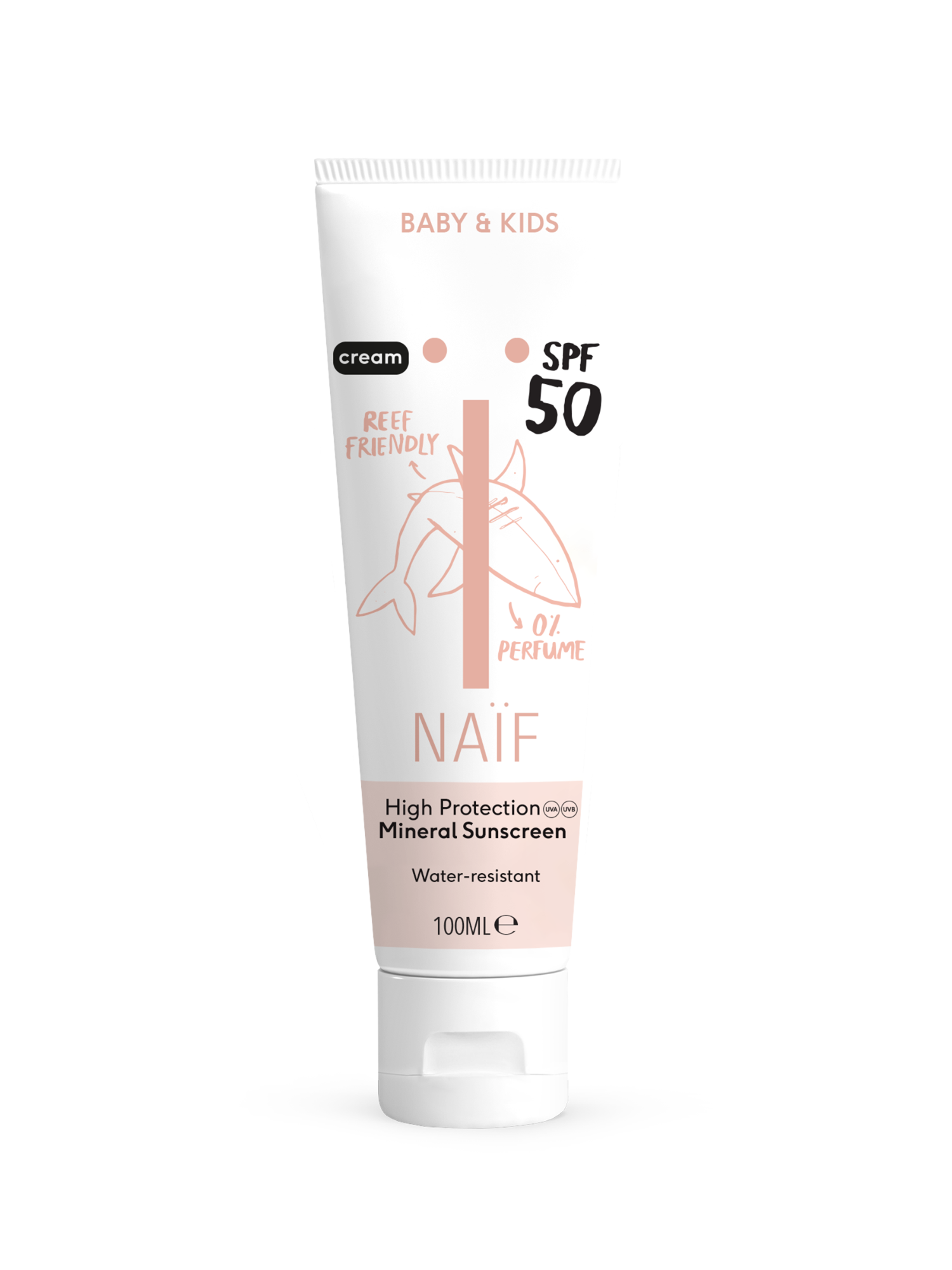 NAIF Zonnebrandcrème | Parfumvrij Voor & SPF50 | Nourished