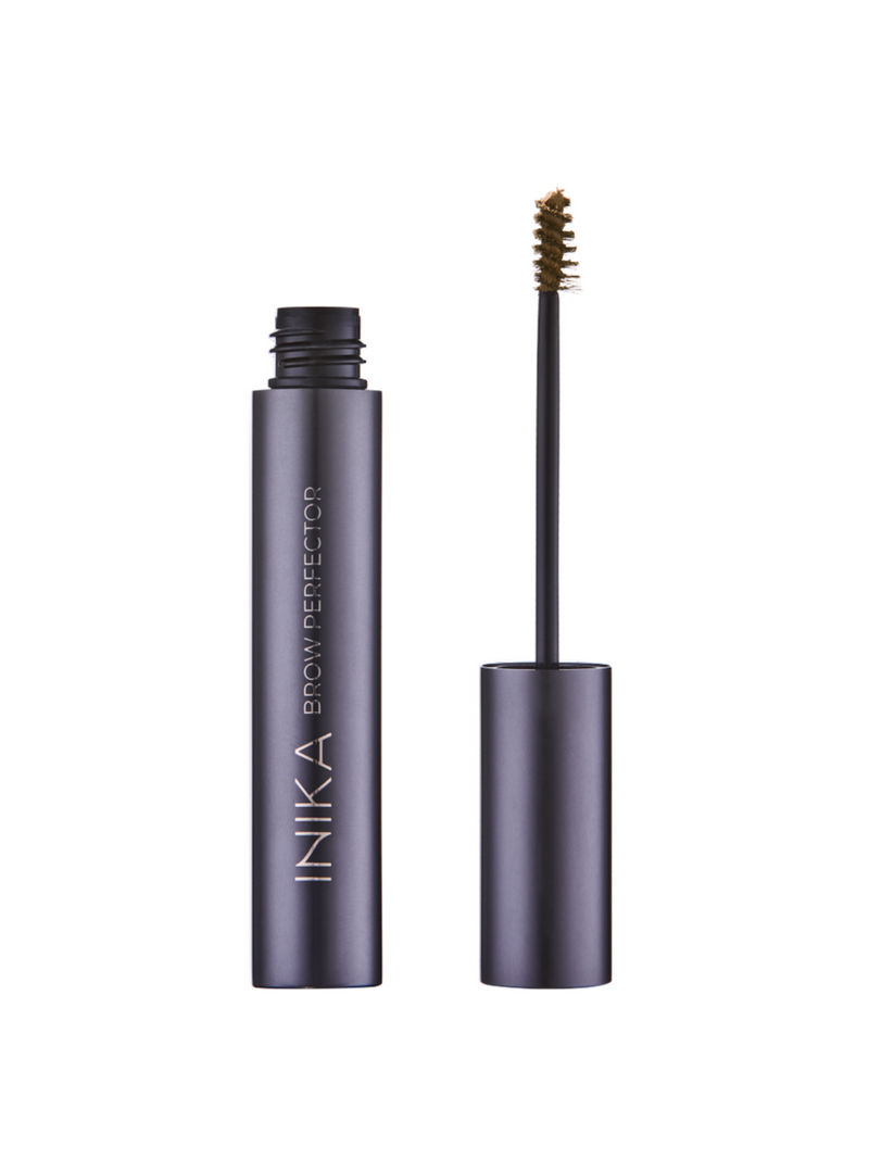 Inika organics, Inika, Eye brown Pefector, wenkbrauw gel, natuurijke wenbrauwgel, Primer, Biologische Pure Primer met Hyaluronic Acid, Inika x Nourished, natuurlijke make-up, natural make-up, natural mineral make-up.