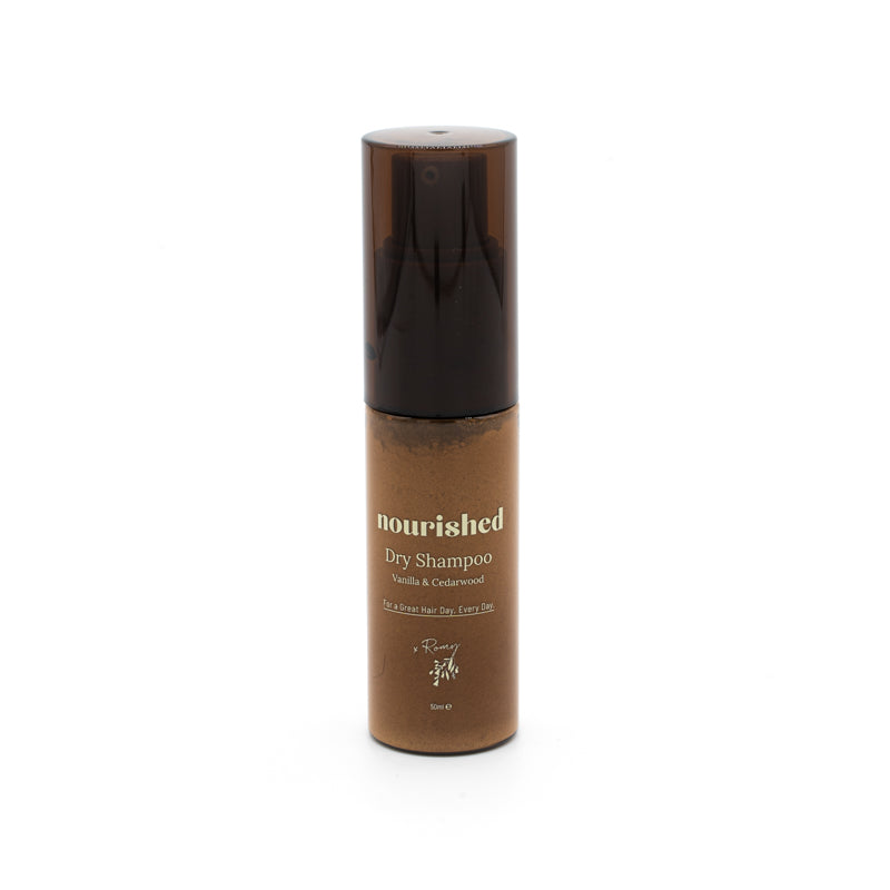 Nourished | Nourished X Romy | Luxurious Dry Shampoo + Styling Powder + Scalp Treatment | Hair + Scalp Treatment Oil | Hair Oil | Haarolie | Dry Shampoo | Romy Boomsma | Natuurlijke Haarverzorging | Droogshampoo | Romy Boomsma Droogshampoo