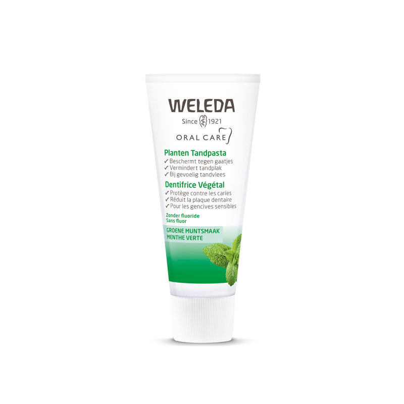 Weleda, Plant Toothpaste, natural toothpaste, natuurlijke tandpasta, natural ingredients, natuurlijke ingrediënten, mondverzorging, mouthcare, dental care, oral hygiëne, mond hygiëne, mondverzorging, tandplak, gaatjes, decayt, cavities, gezond tandvlees, tandpasta, toothpaste, Nourished, Nourishedeu