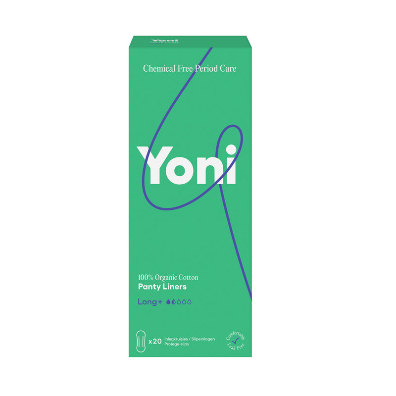 Yoni Panty Liners Long, Super absorbent, Bioplastic backing, Cornstarch hypoallergenic, 100% Organic Cotton, Sustainable Living, Eco Sanitary Products, Period Care, inbrenghuls., Care Free Period, Chemical Free, Nourished, Nourishedeu