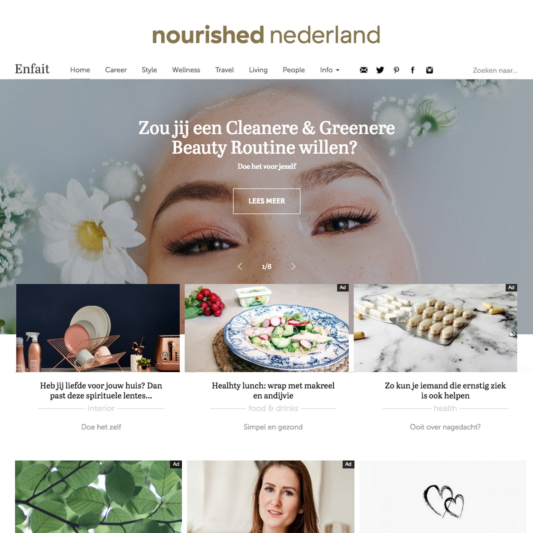 Enfait Magazine, Nourished Nederland, online magazine, blogpagina, natural beauty, natuurlijke make-up, natuurlijke cosmetica, vegan lifestyle, vegan cosmetica, duurzaam leven