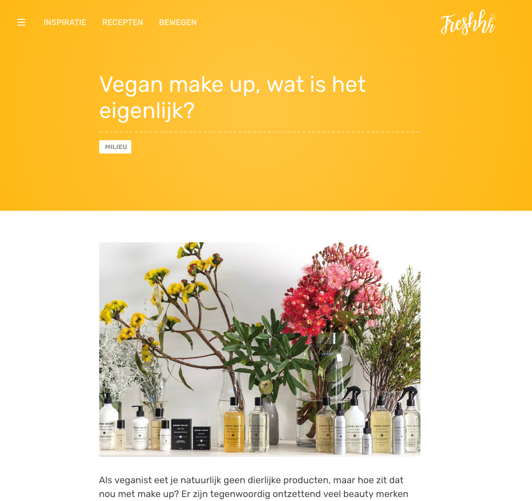 vegan make up, vegan huidverzorging, vegan cosmetica, natuurlijke huidverzorging, freshhh.nl, nourished nederland, natural beauty