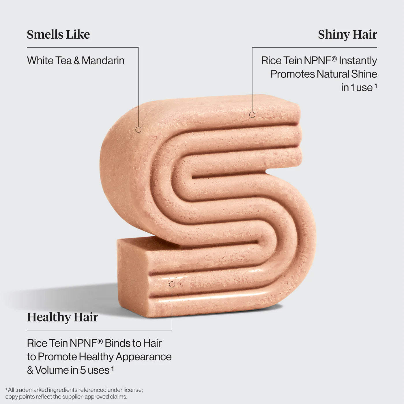 Rice water protein shampoo bar, solid shampoo, KITSCH. 
