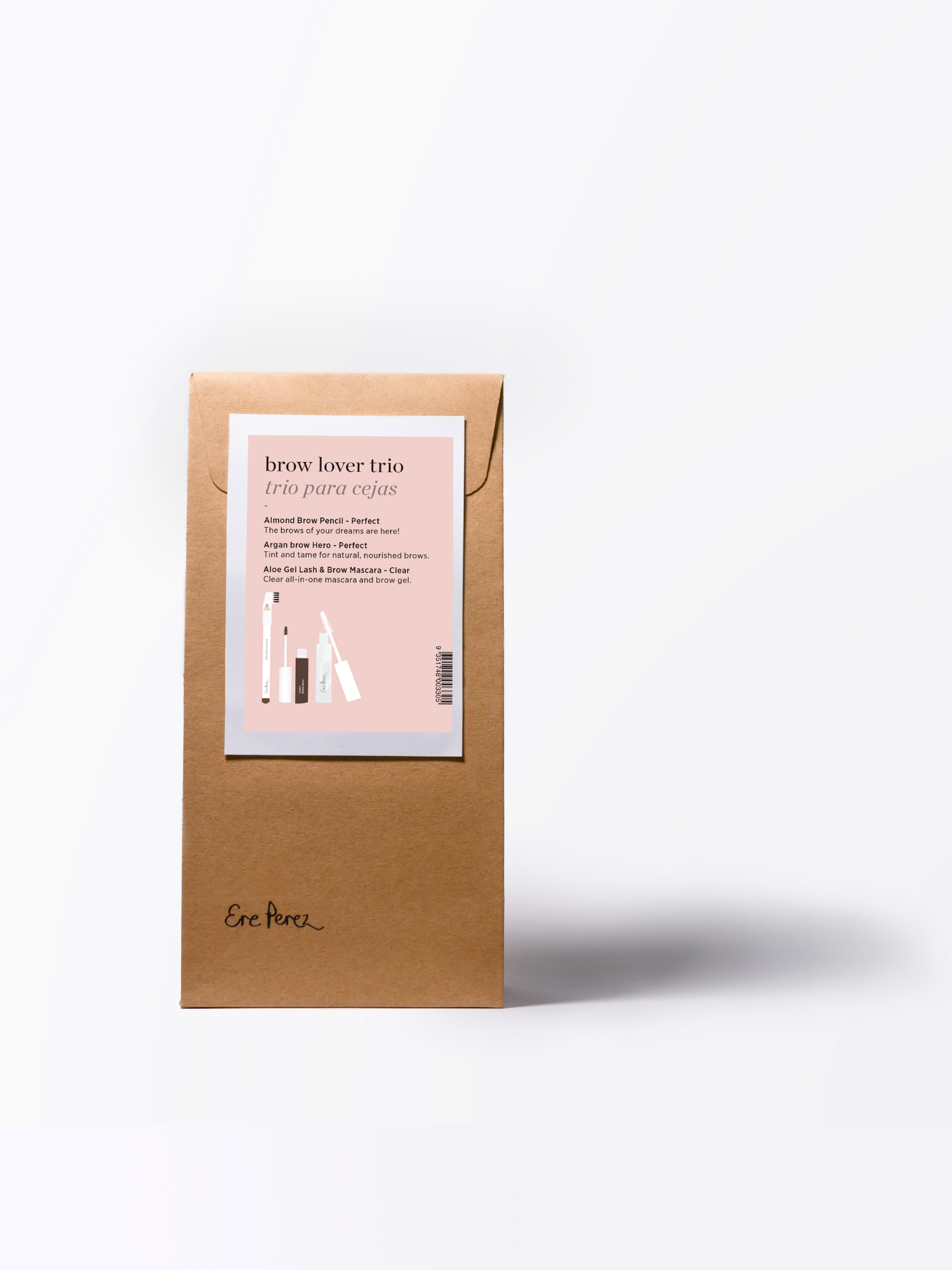 Ere Perez, giftset, set, almond brow pencil, aloe vera gel mascara, natuurlijke mascara, wenkbrauw mascara, almond oil, amandel olie, Argan Brow Hero, brows on fleek, natural eyebrows, brow serum, natuurlijke wenkbrauwgel, natuurlijk wenkbrauwpotlood, natuurlijke make-up, nourished.