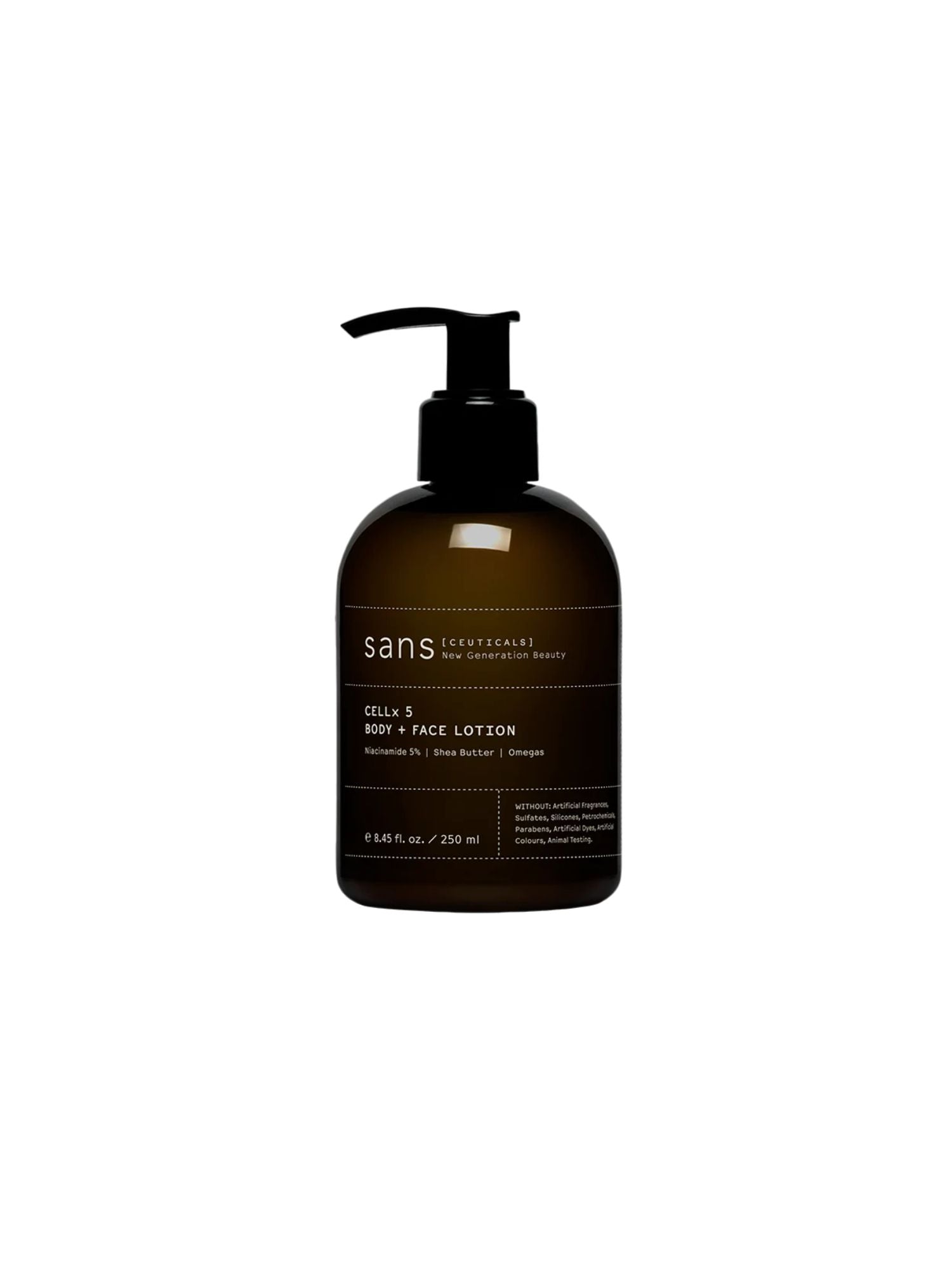 Sans [ceuticals] cellular repair body + face lotion - Cellx 5 lotion. 