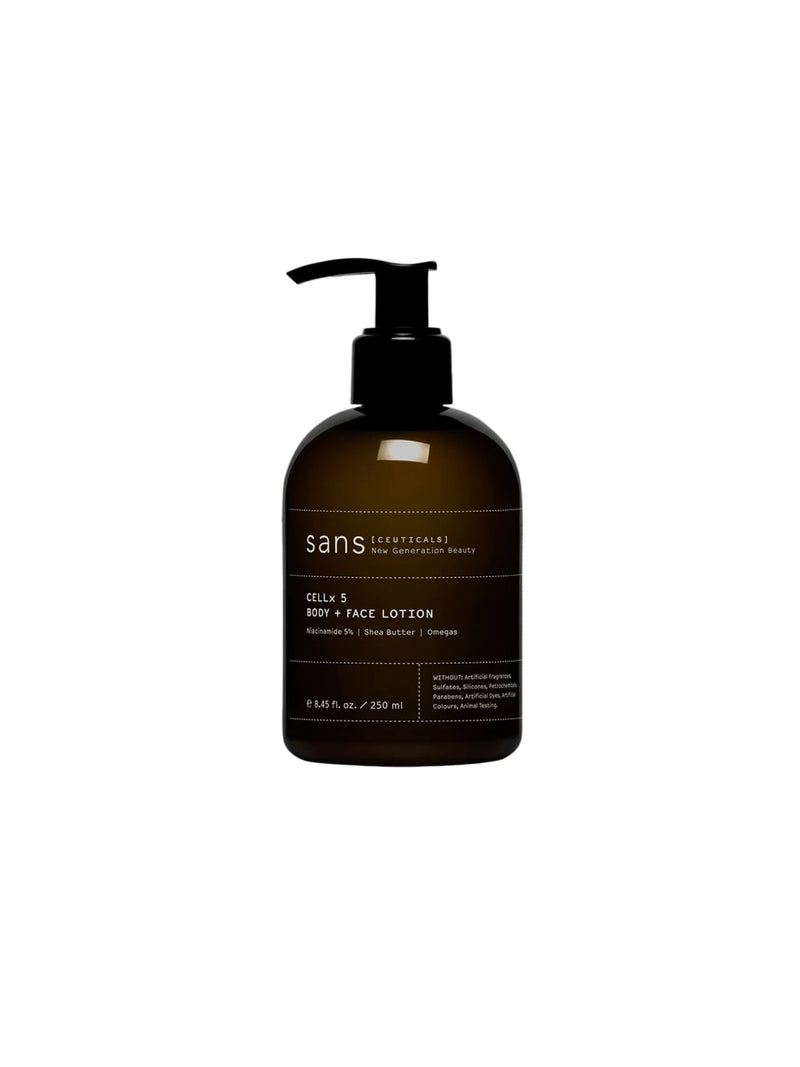 Sans [ceuticals] cellular repair body + face lotion - Cellx 5 lotion. 