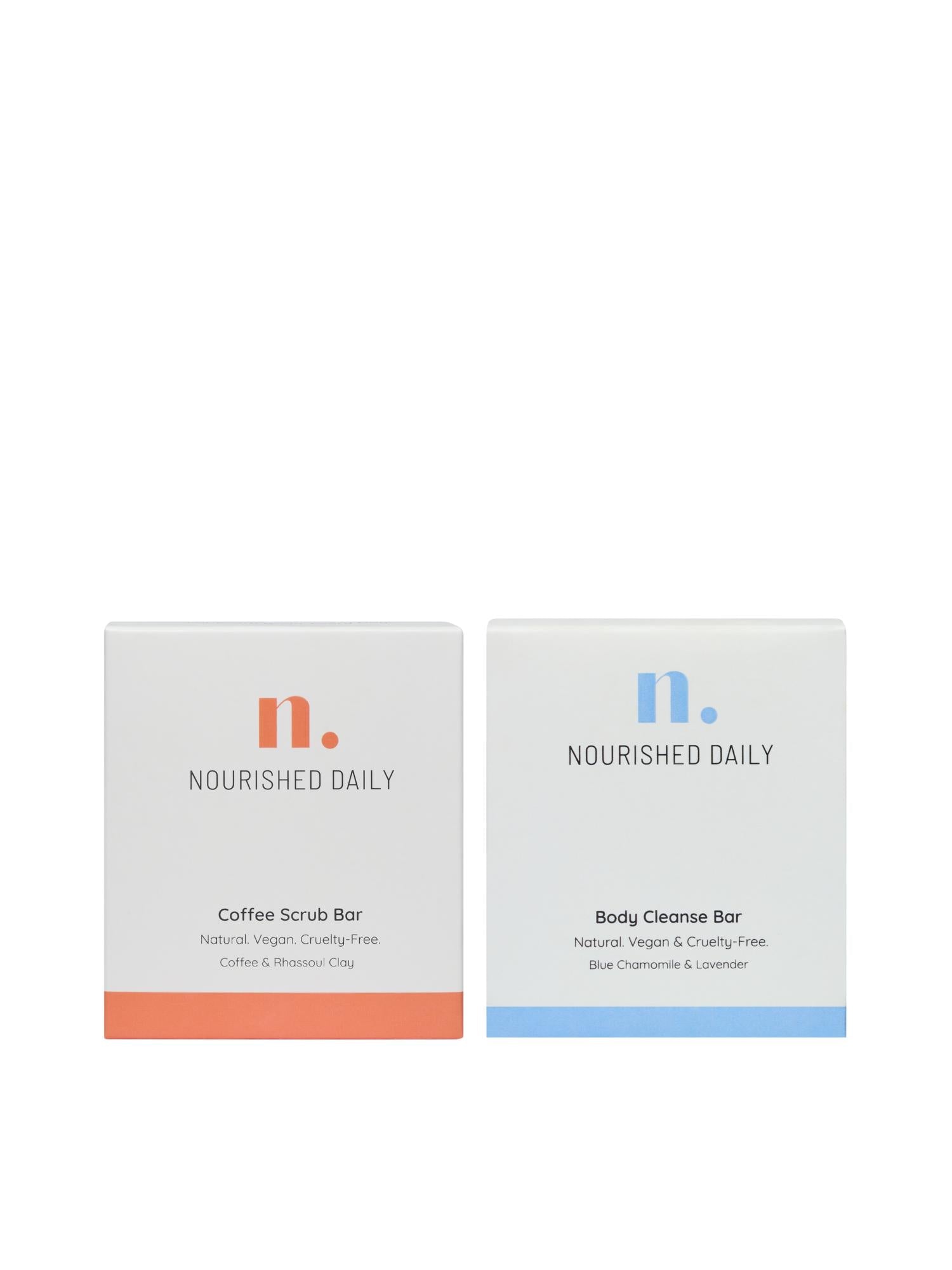 Nourished Daily Coffee scrub bar + body cleanse bar