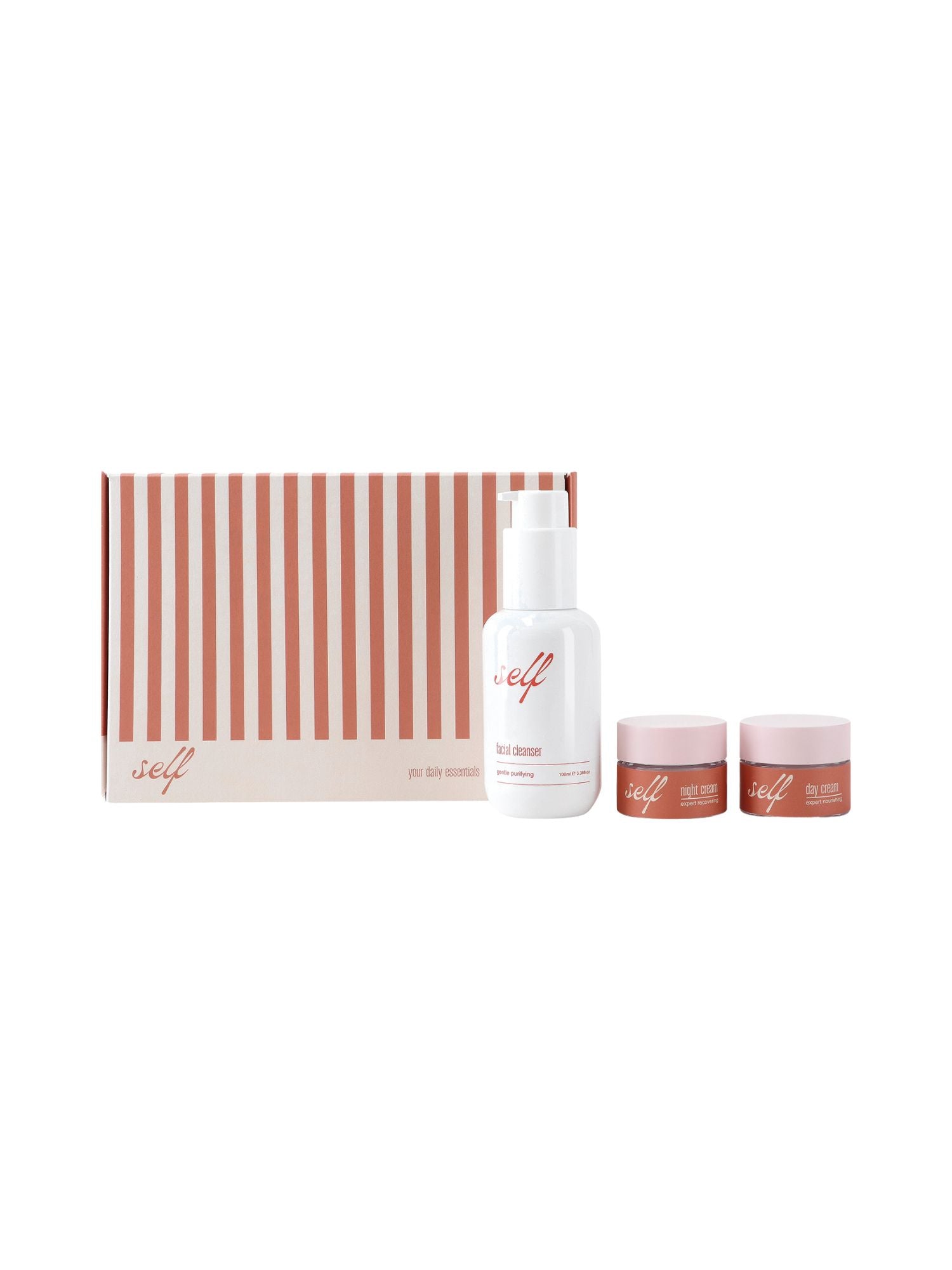 Your Daily Essentials, skincare set, Natural Self, Nourished