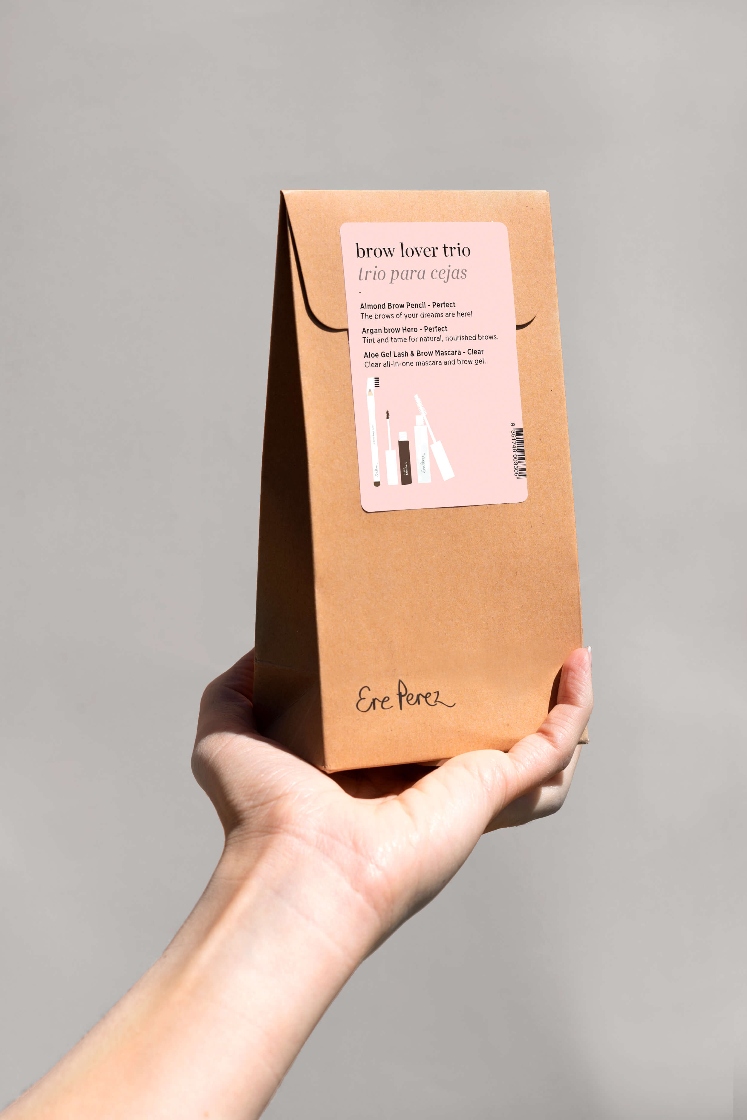 Ere Perez, giftset, set, almond brow pencil, aloe vera gel mascara, natuurlijke mascara, wenkbrauw mascara, almond oil, amandel olie, Argan Brow Hero, brows on fleek, natural eyebrows, brow serum, natuurlijke wenkbrauwgel, natuurlijk wenkbrauwpotlood, natuurlijke make-up, nourished.