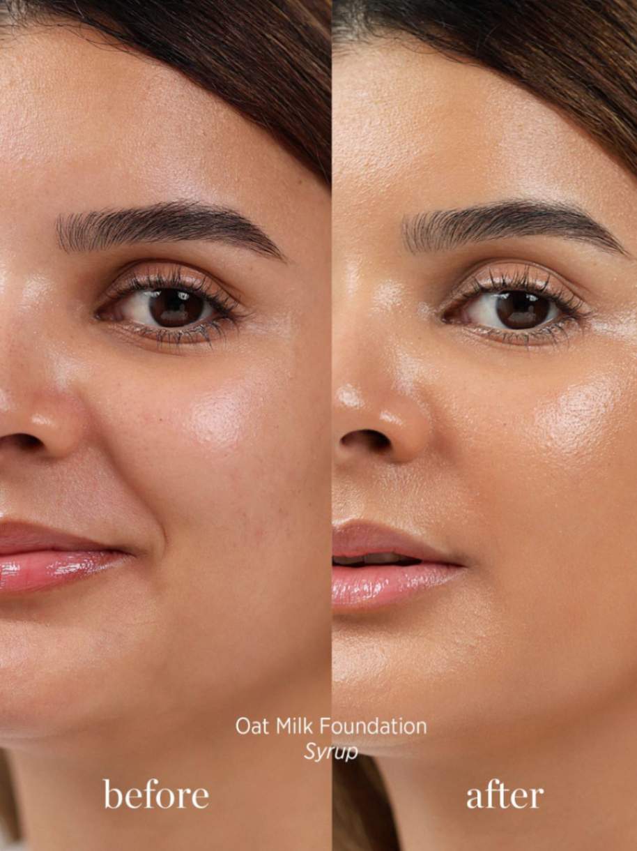 Oat Milk Liquid Foundation Syrup, dewy foundation, Ere Perez, Nourished
