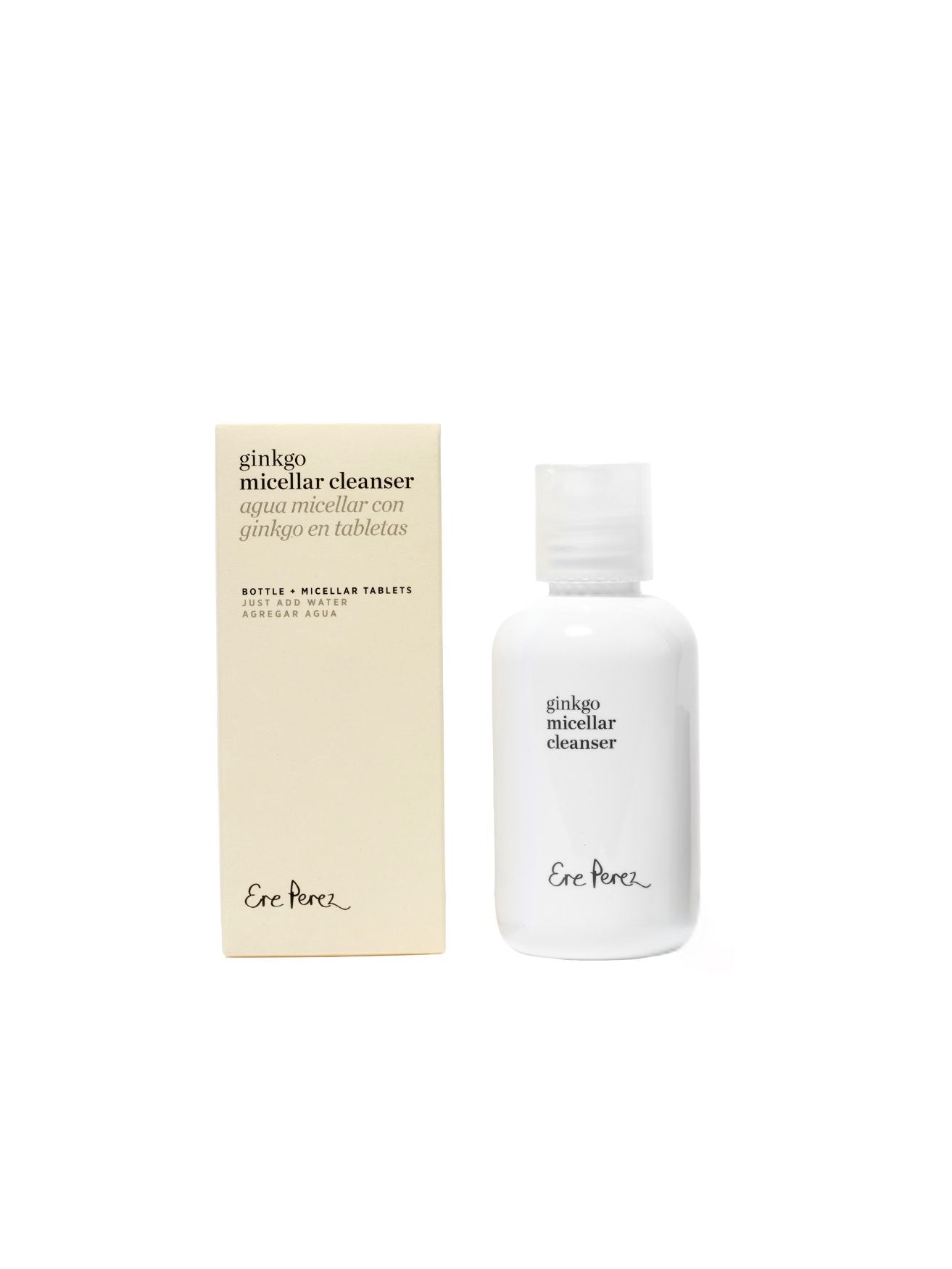 Ginkgo Micellar Cleanser,  water-activated micellar cleanser, Ere Perez, Nourished