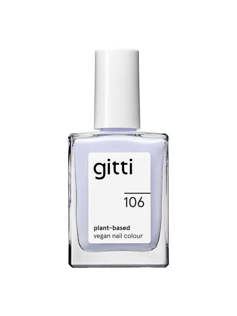 Natural nail polish, blue nail polish, Gitti, Nourished