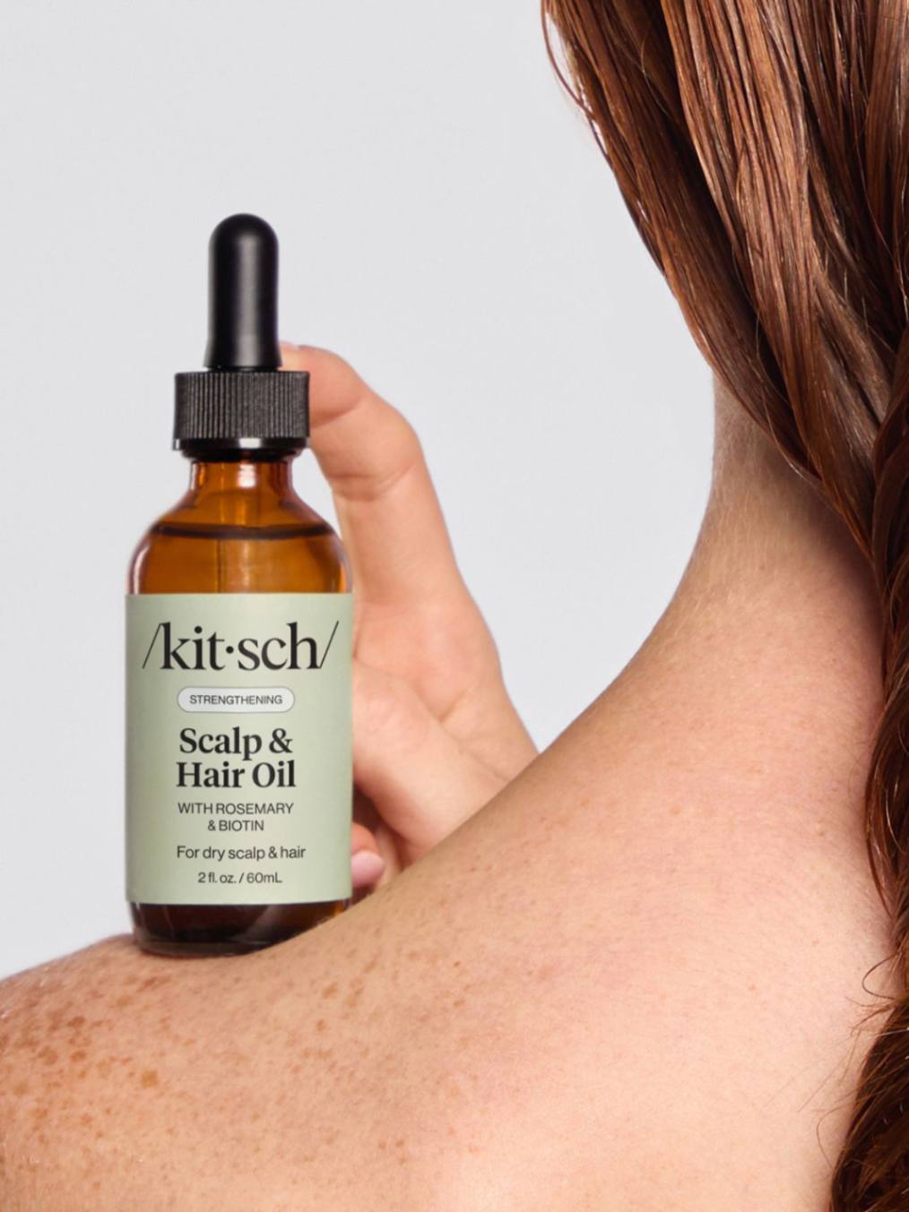 hair & scalp oil Kitsch, hair oil, scalp oil, hair growth, Kitsch, Nourished