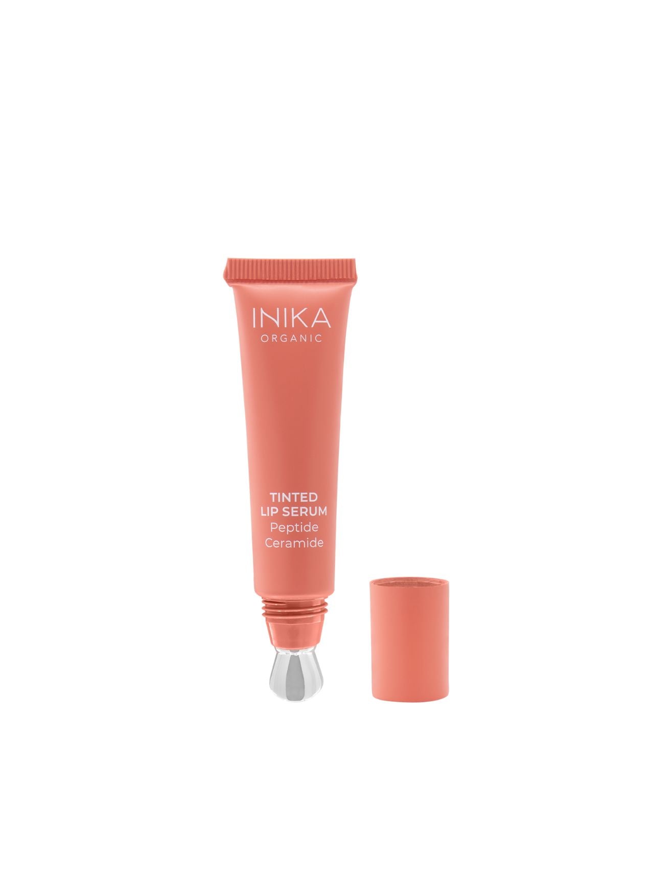 Tinted Lip Serum - Blush, peptide + ceramide, Inika Organic, Nourished