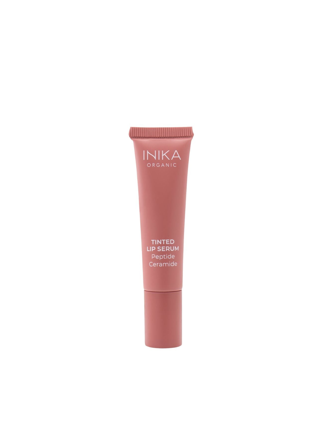 Tinted Lip Serum - Peony, peptide + ceramide, Inika Organic, Nourished