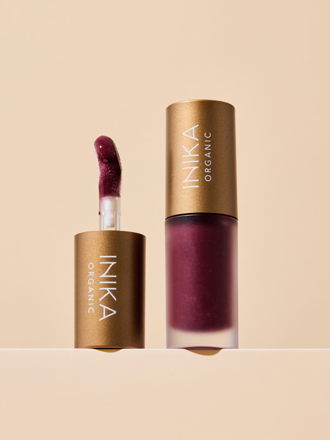 Tinted Lip Oil Mulberry, Lip olie, Inika Organic, Nourished