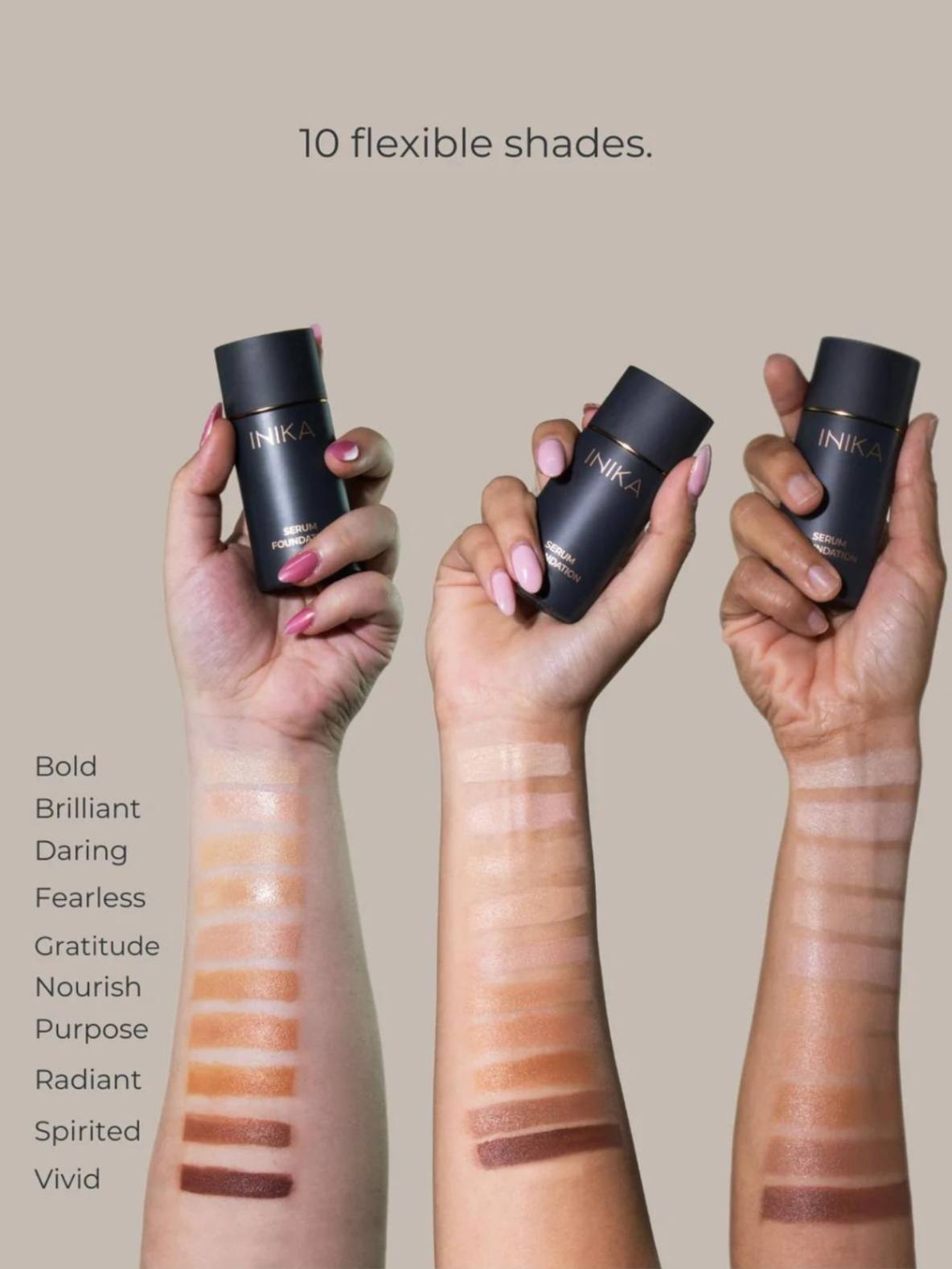 Serum Foundation - Bold | Natural Makeup | Inika Organic | Nourished Serum Foundation - Bold | Natural Makeup | Inika Organic | Nourished