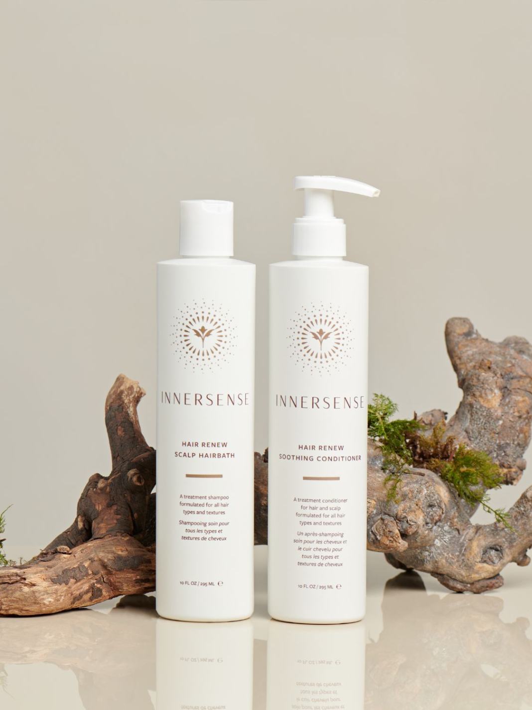 Hair Renew Scalp Hairbath Shampoo, Soothing conditioner, Innersense, Nourished