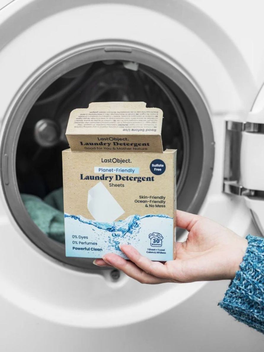 Laundry detergent sheets, Last Object, laundry detergent, natural detergent, eco-friendly, eco-living, skin-friendly detergent, ocean-friendly detergent, 0% perfume, detergent sheets, sulfate free, vegan, cruelty free, Nourished