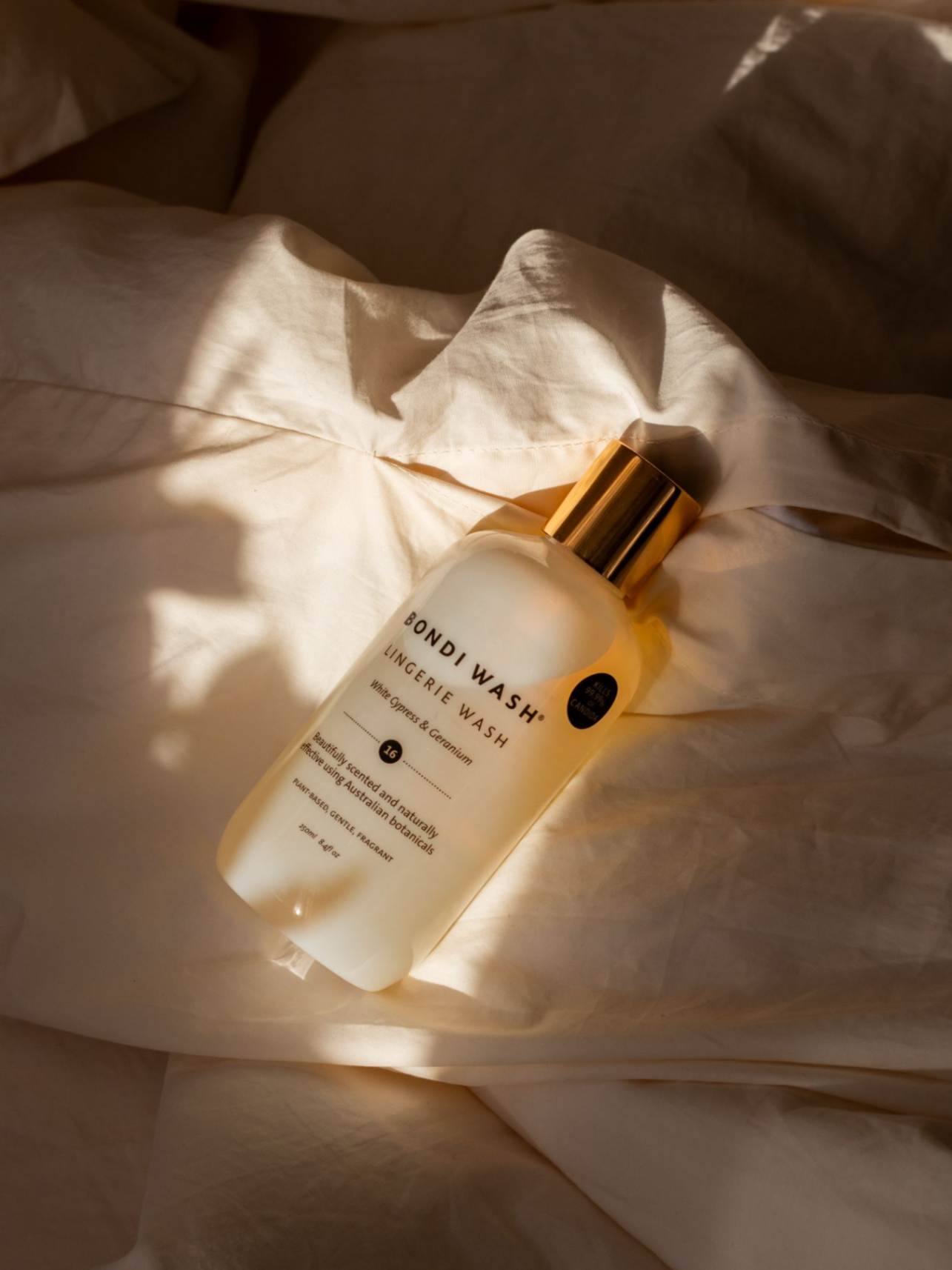 Lingerie Wash - White Cypress & Geranium, Natural laundry wash, Bondi Wash, Nourished