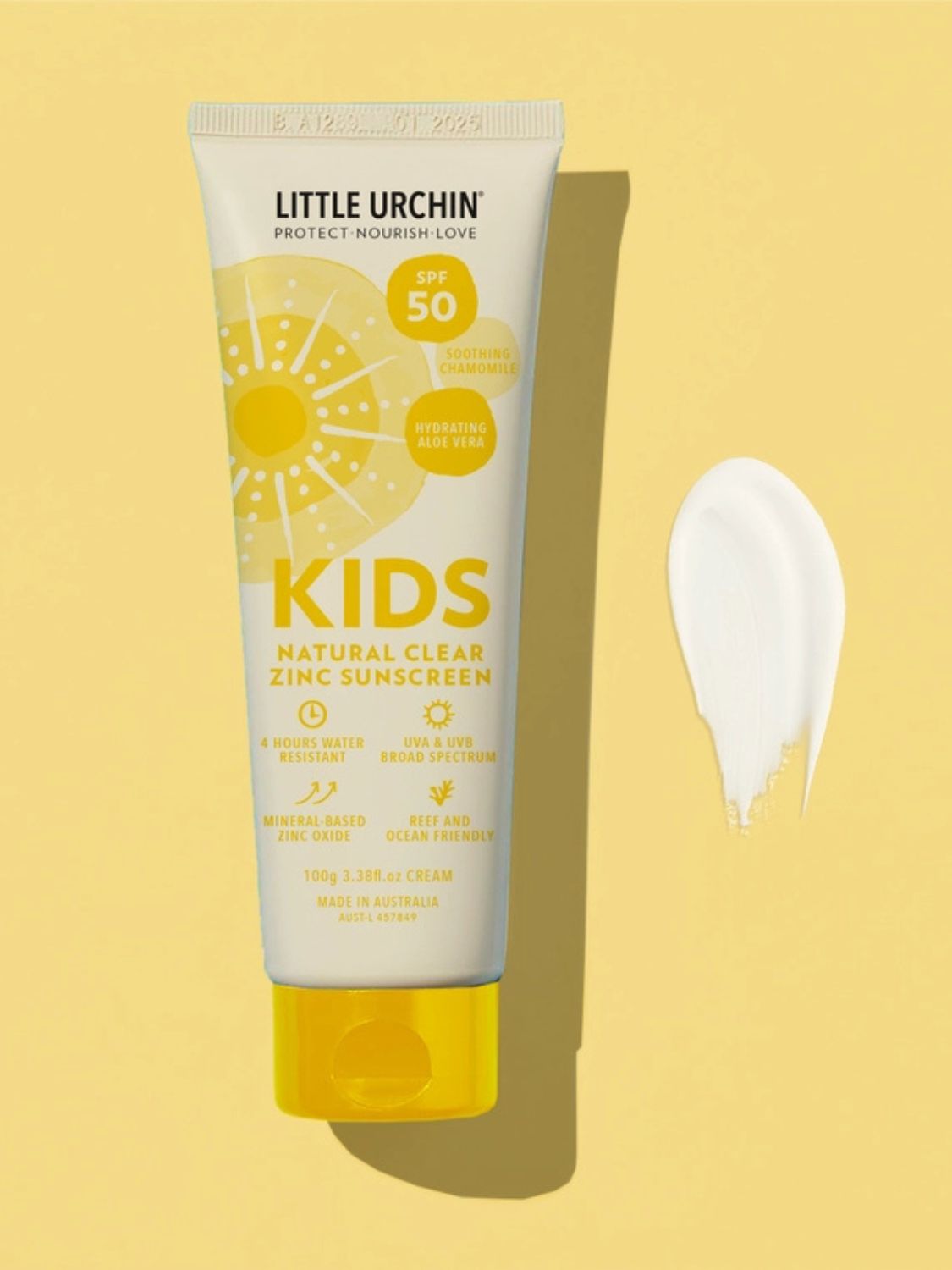 Kids Natural Sunscreen SPF 50 Little Urchin Nourished
