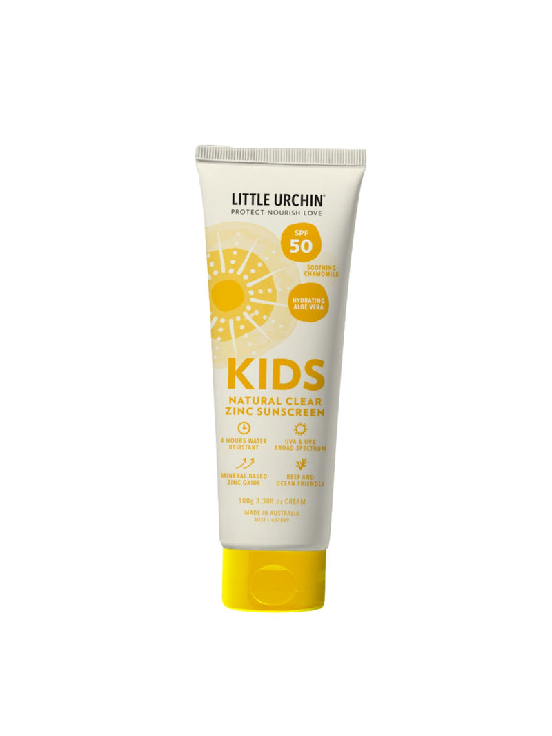 kids natural clear zinc sunscreen, natural kids sunscreen, non-nano zinc sunscreen, Little Urchin, Nourished