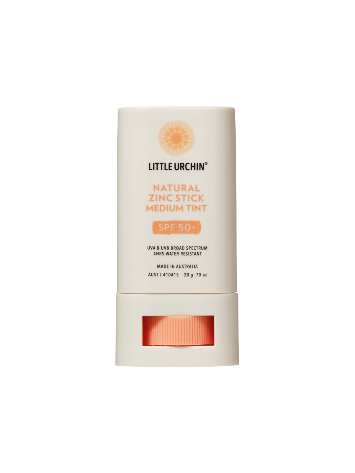 Natural Zinc Stick Clear SPF 50+ | Vegan Sunscreen | Little Urchin