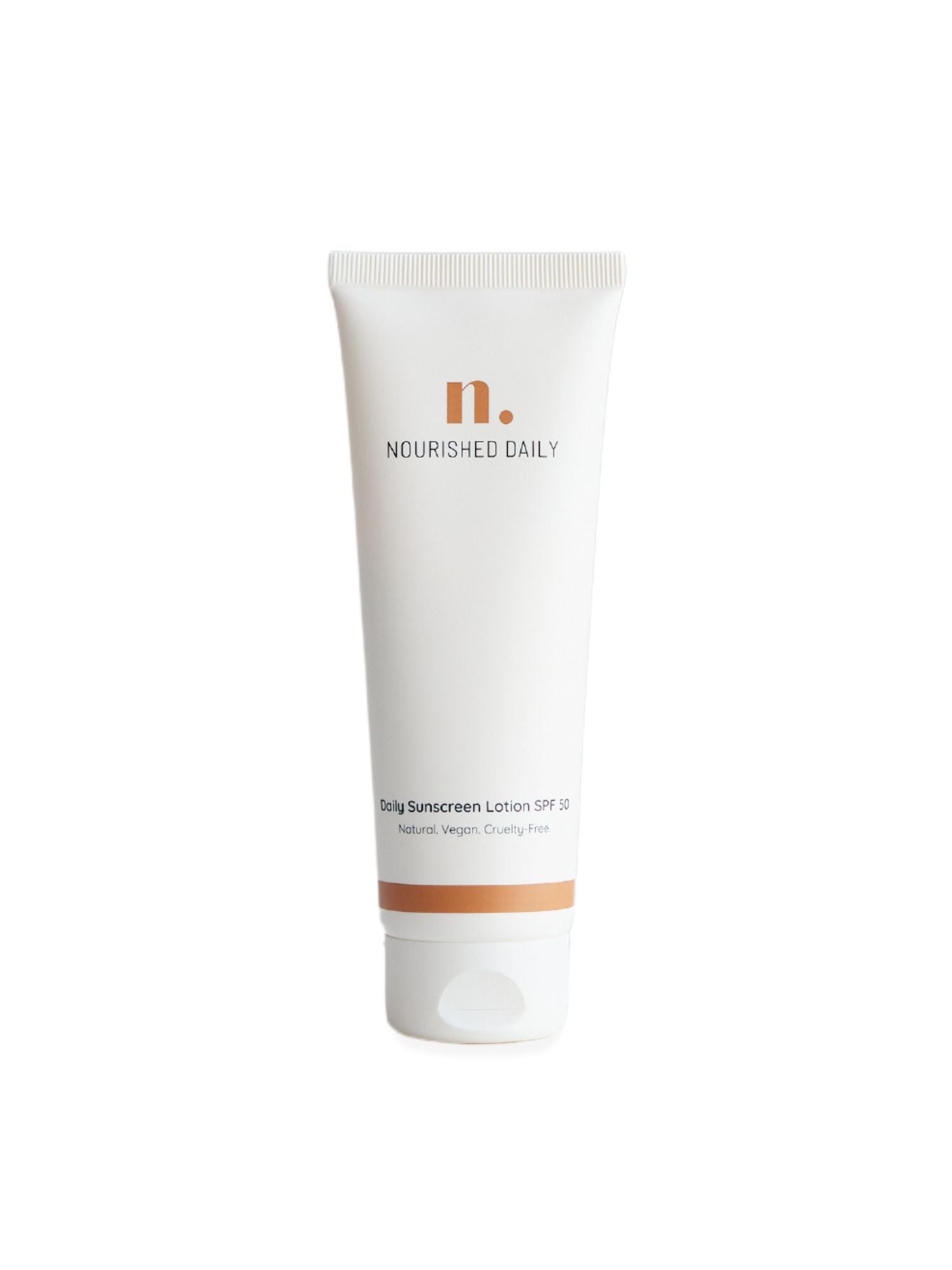 Natural Daily Susncreen Lotion SPF50, Daily Sunscreen, Sunscreen SPF50, Nourished Daily.