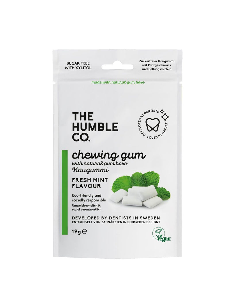 natural chewing gum, the humble co, chewing gum, fresh mint, natuurlijke kauwgom, mint smaak kauwgom, sugar free gum, vegan chewing gum, Nourished