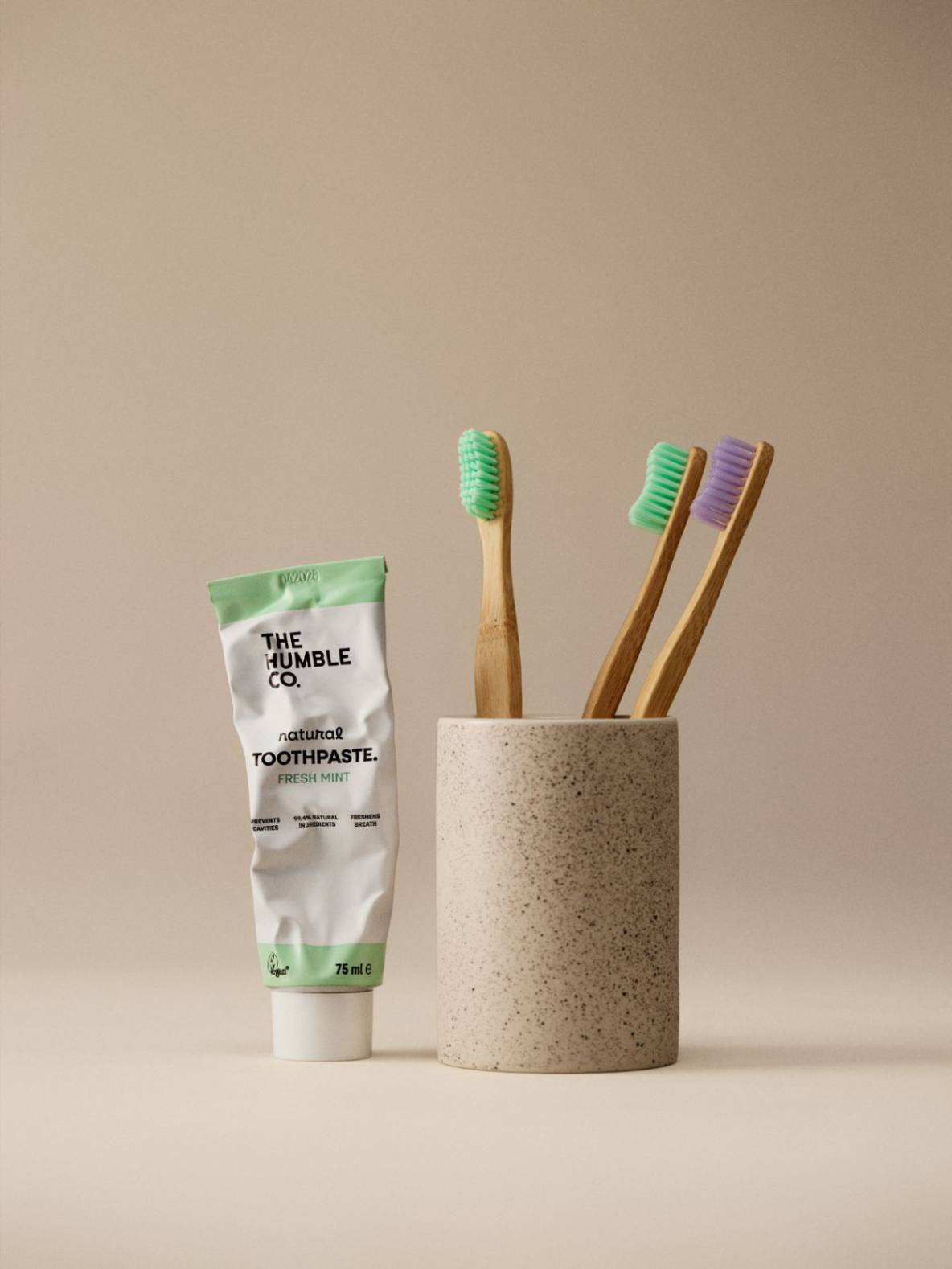 Natural Toothpaste Fresh Mint, The HumbleCo, Nourished