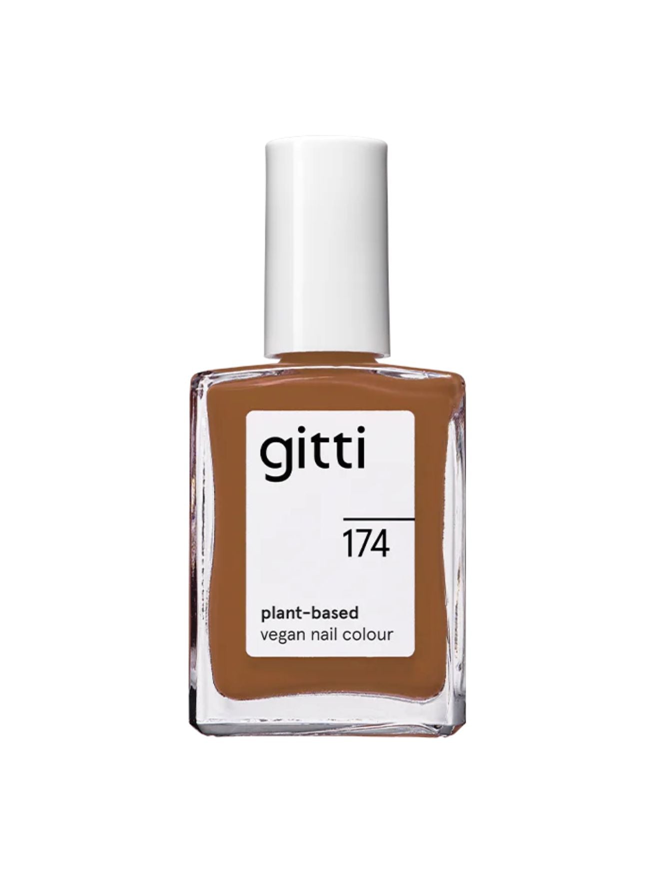 Oak Wood, no. 174, Gitti, natural nail polish, natuurlijke nagellak, bruine nagellak, brown nail polish, plant-based nail polish, vegan nail colour, vegan, nail care, nagelverzorging, 23-free, PETA certified, Nourished