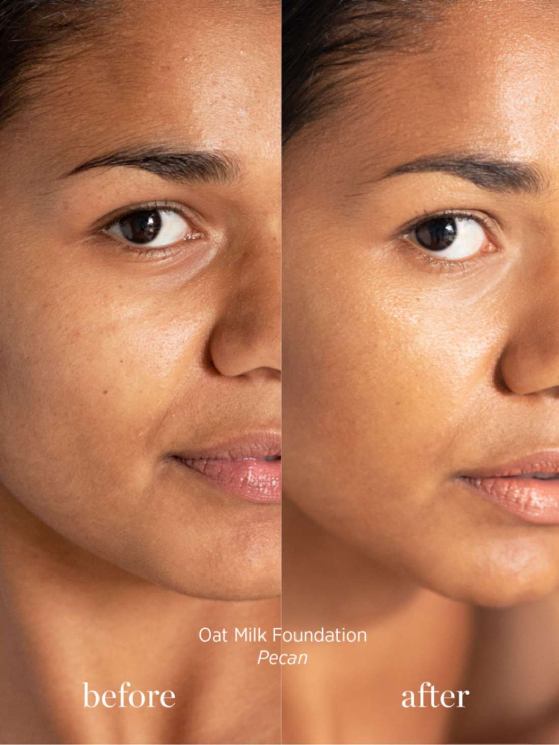 Oat Milk Liquid Foundation Pecan, dewy foundation, Ere Perez, Nourished