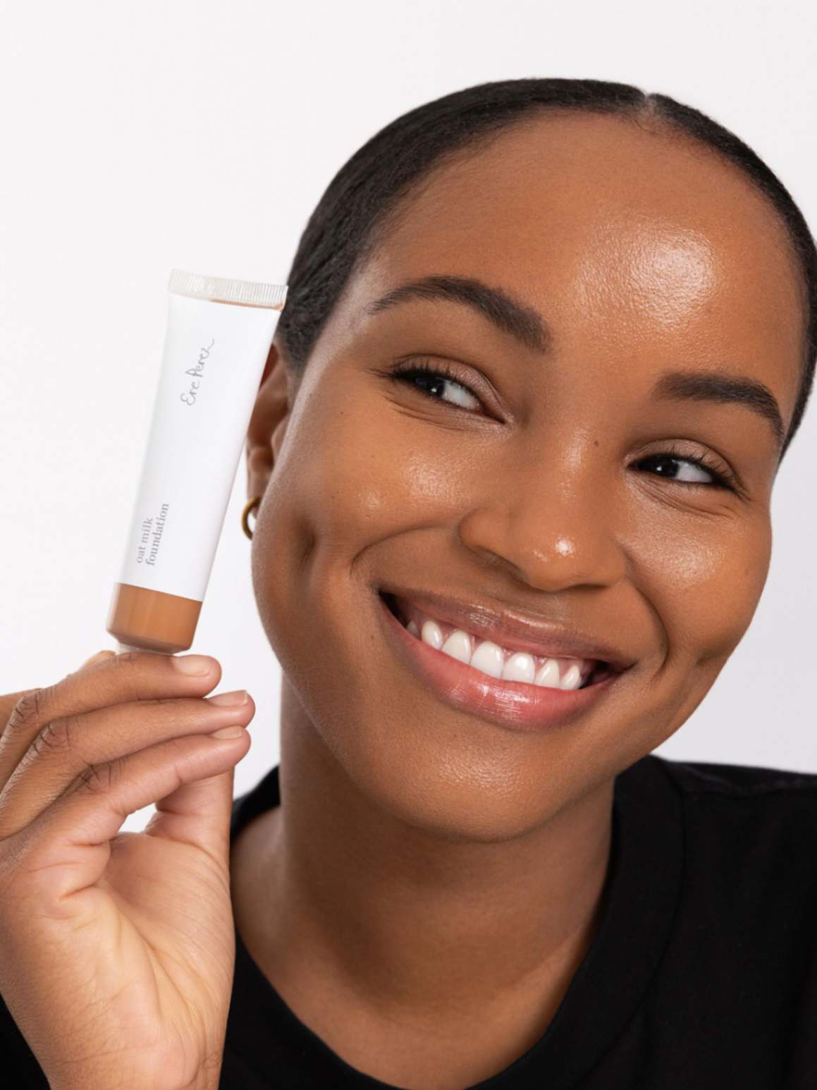 Oat Milk Liquid Foundation Toffee, dewy foundation, Ere Perez, Nourished