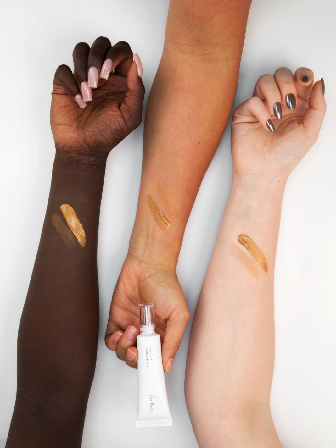 Peach Gel Bronze Drops, bronzer drops, highlighter, Ere Perez, Nourished
