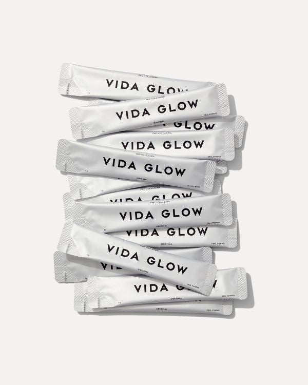 Vida Glow, pro collagen, hyaluronic acid, peptides, collageen, peptiden, collageen supplement, anti-aging, reduce wrinkles, glowing skin, vegan, Nourished