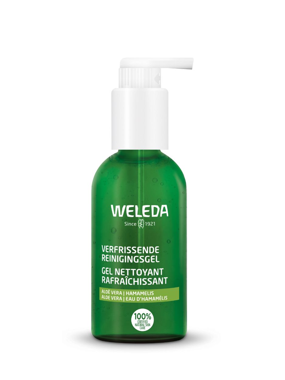 Refreshing Cleansing Gel, gel cleanser, cleanser, gel gezichtsreiniger, Weleda, natural skincare, natuurlijke huidverzorging, natuurlijke gezichtsreiniger, vegan, organic skincare, Nourished