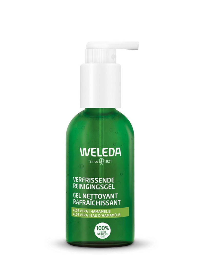 Refreshing Cleansing Gel, gel cleanser, cleanser, gel gezichtsreiniger, Weleda, natural skincare, natuurlijke huidverzorging, natuurlijke gezichtsreiniger, vegan, organic skincare, Nourished