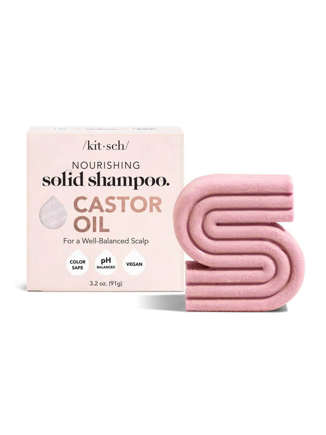 caster oil nourishing shampoo bar, caster oil shampoo, nourishing shampoo, shampoo bar, ph balanced, natural hair care, dry hair, damaged hair, vegan, cruelty free, Kitsch, Nourished