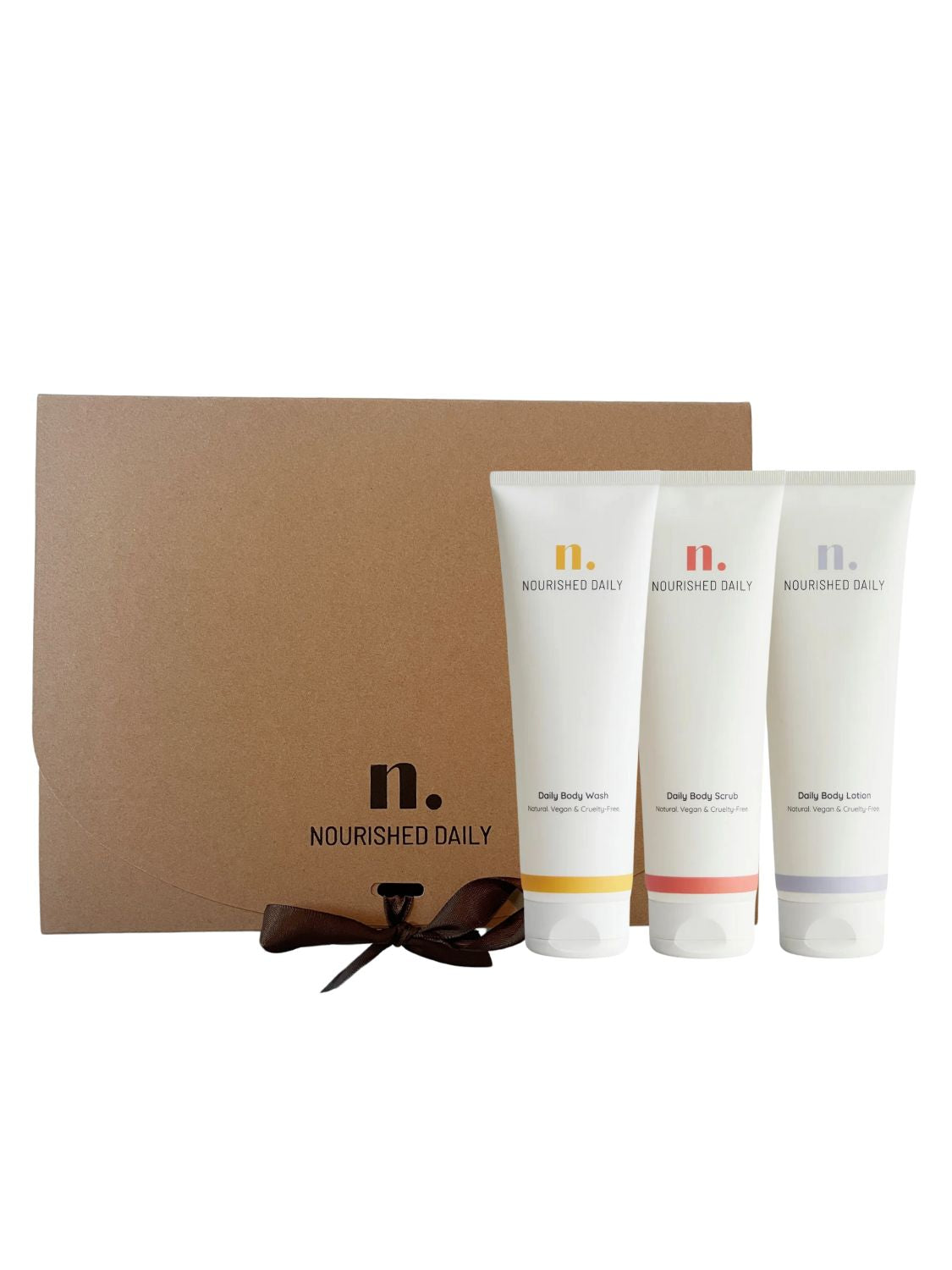 The Ultimate Body Giftset, Nourished Daily, gift set, gifts, feestdagen, natuurlijke huidverzorging, natural skincare, natural body care, vegan, uniseks, Nourished