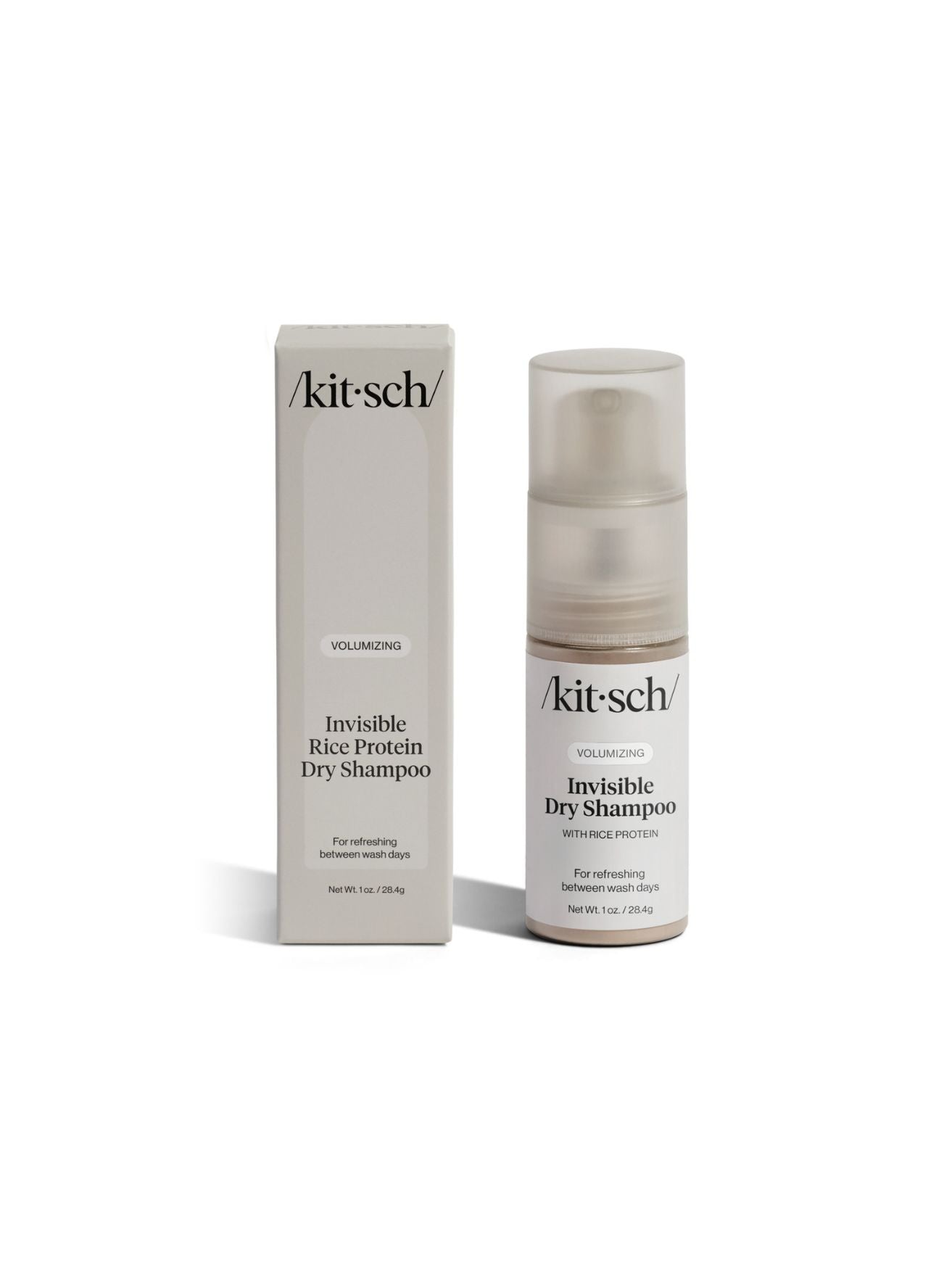 Volumizing Rice Protein Dry Shampoo - Invisible, natuurlijke droogshampoo, volume droogshampoo, Kitsch haircare, Nourished