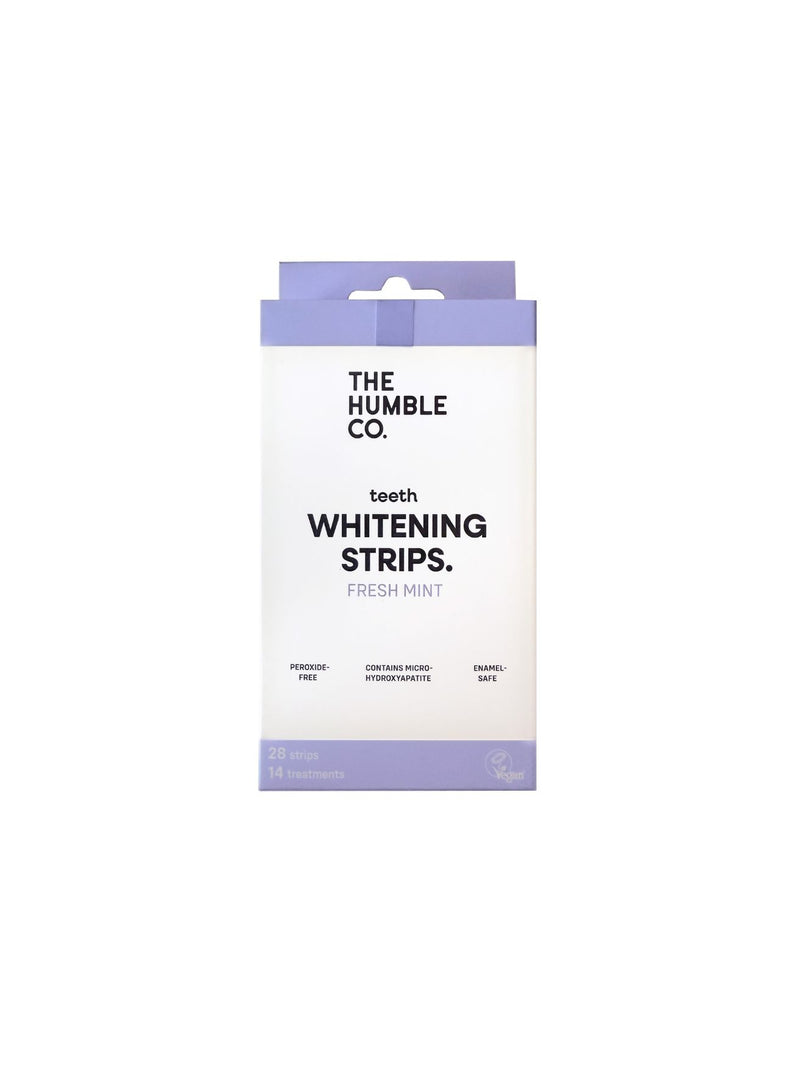 Whitening Strips - Mint, natural teeth whitening, The Humble Co, Nourished