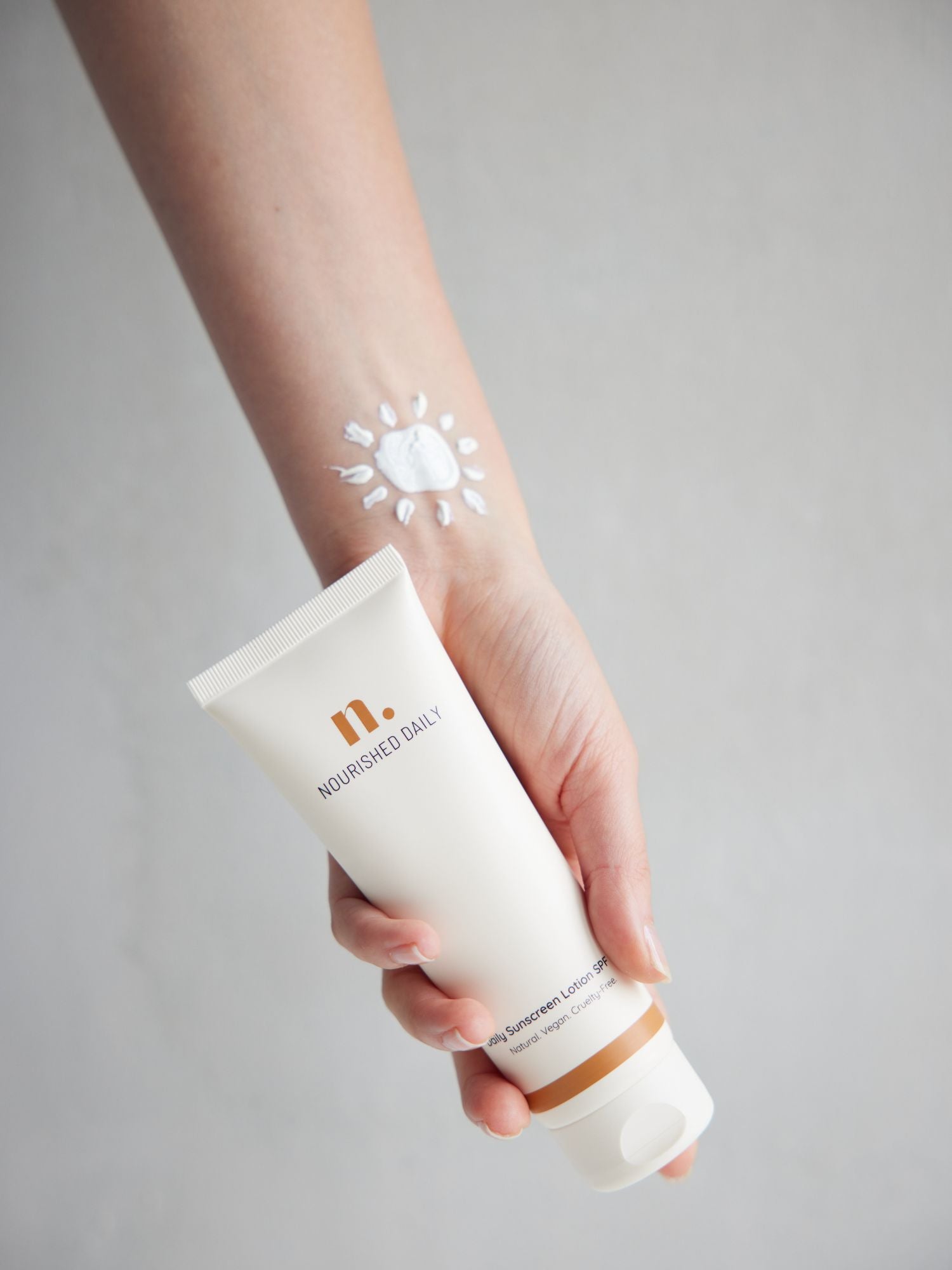 Natural Daily Susncreen Lotion SPF50, Daily Sunscreen, Sunscreen SPF50, Nourished Daily.