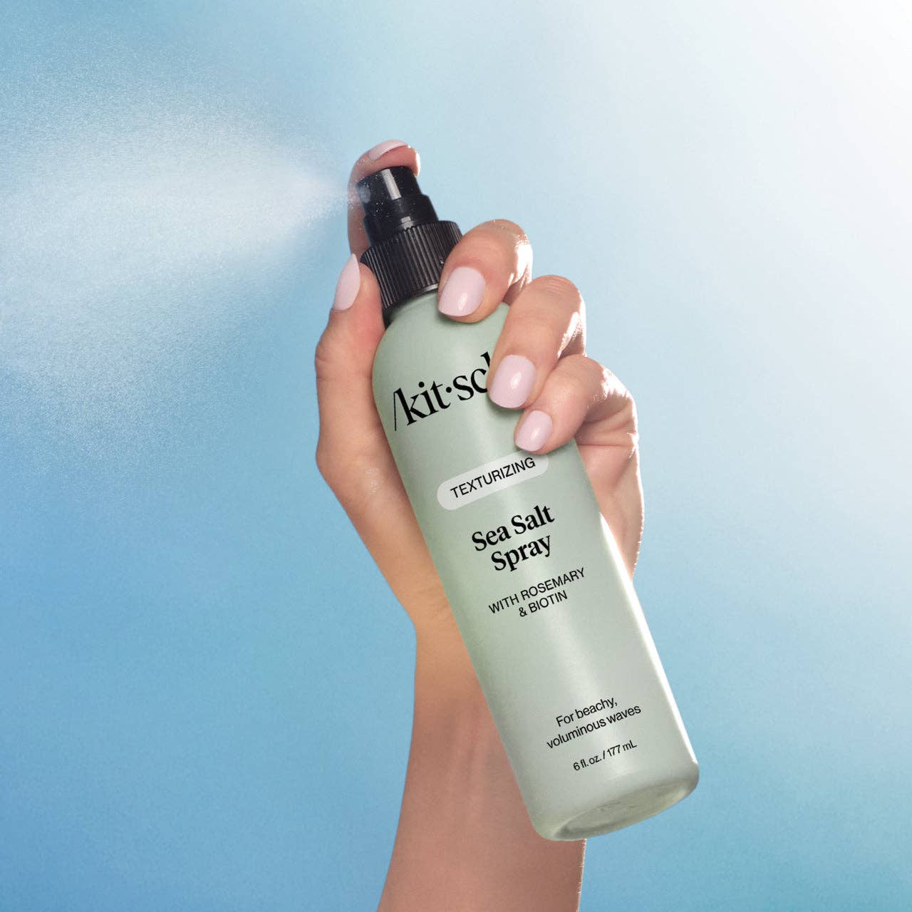 Texturizing Sea Salt Spray, beach waves hair, Kitsch haircare, Nourished
