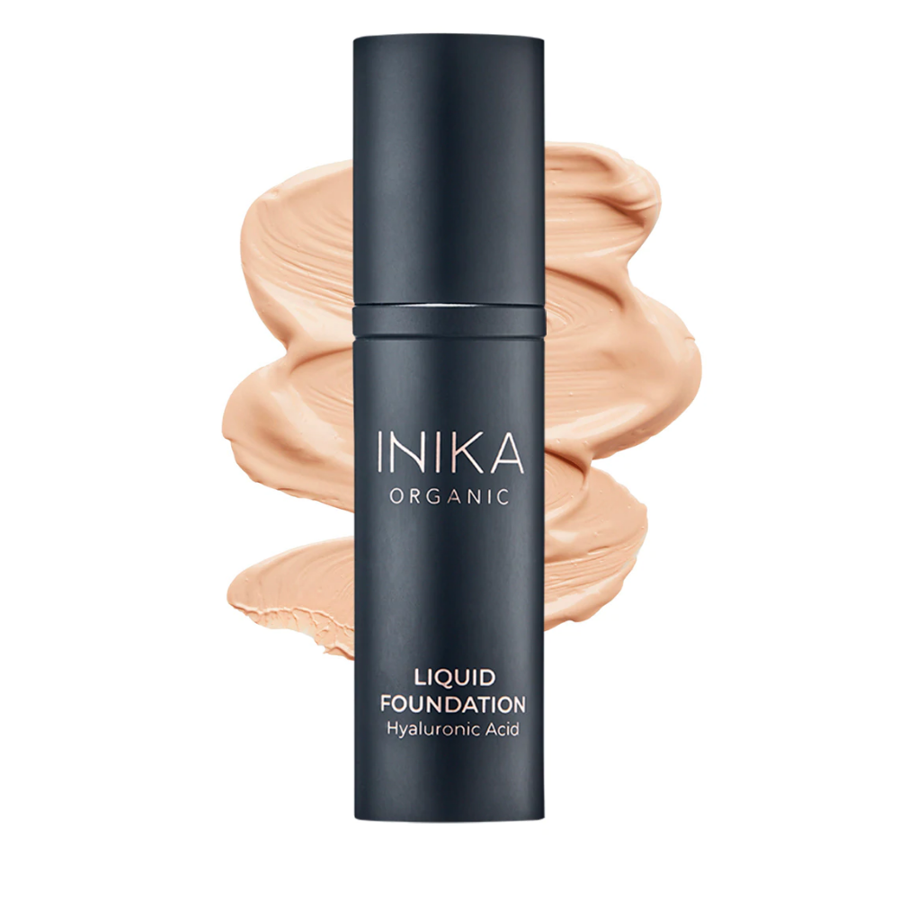 Certified Organic Liquid Foundation with Hyaluronic Acid, Inika organic, Nourished, Natural foundation, natuurlijke foundation, vegan foundation, natural makeup, natuurlijke make-up, vegan makeup, vegan make-up, biologische make-up.