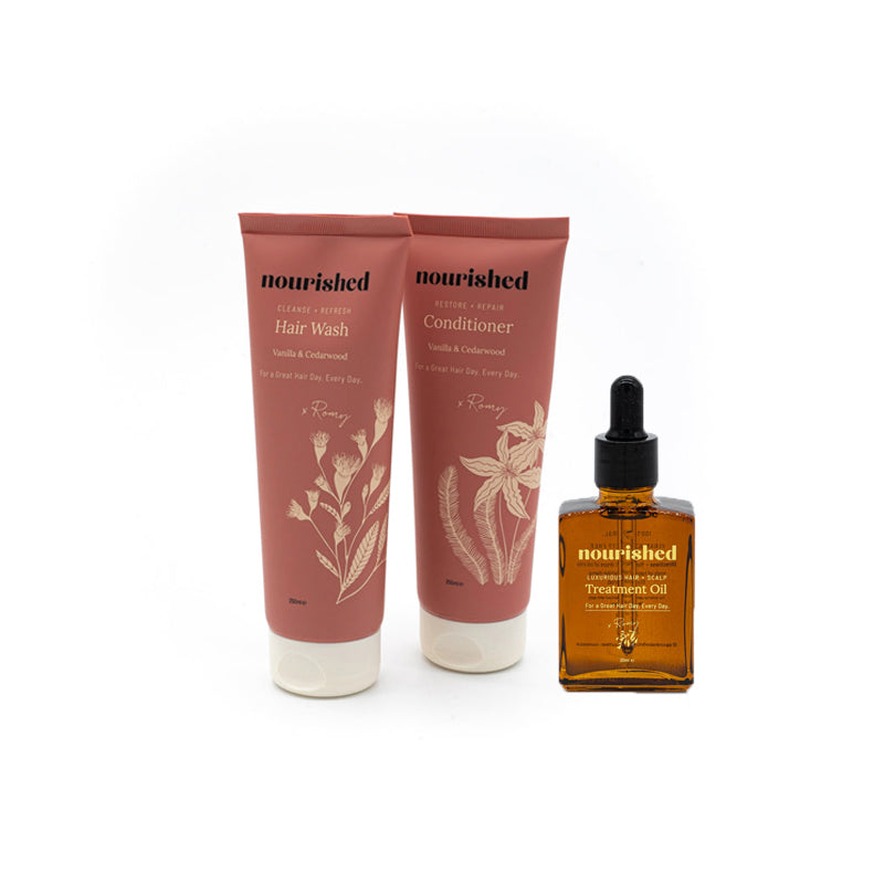 Natural Hair Care Duo + Luxurious Treatment Oil Voordeelset