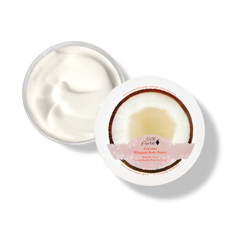 Whipped Cream Body Butter, 100% Pure, Coconut moisturizing, nourishing, aloe vera, soothing, replenish, hydrating, coco butter, avocado butter, blackcurrant oil, moisturizing, itchy skin, dry skin, tropical coconut scent, dry fingers, body care, vegan, natural, cruelty-free, gluten-free, body cream body butter, nourished, nourishedeu