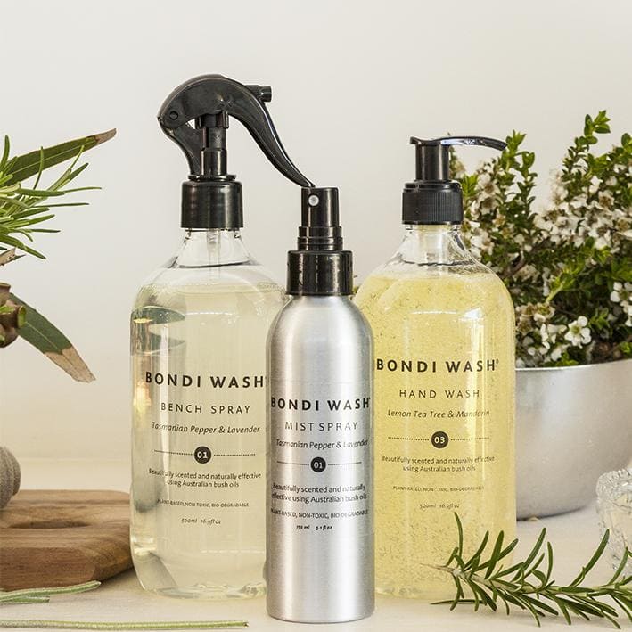 Bondi Wash, Mist Spray, Multi Purpose Mist Spray, australian botanicals, home & cleaning, eco clean, sustainable living, home care, natural mist spray, refreshing, toxic free, cleaning, Fragonia & Sandalwood